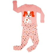 Elowel Girls Dog 2 Piece Pajama Set Size 2