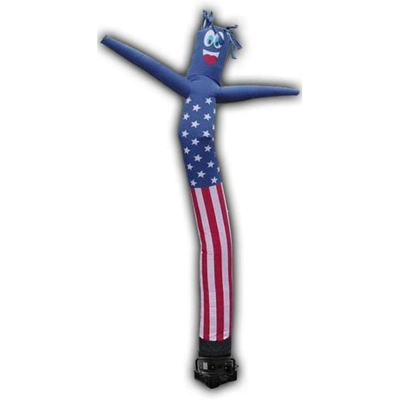 8ft Inflatable Tube Man American Flag - Complete Set with Blower