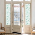 thumbnail image 2 of Window Privacy Film Green Flower Stained Glass Window Film Decorative Sun Block Window Cover Watercolor Floral Botanical Line Drawing Print Window Clings Static Sticker for Bathroom 29.5"x118", 2 of 7