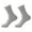 Grey, variant on HUANLEDASH 1 Pair Men Medium Tube Socks Super Soft Elastic Breathable Moisture-wicking Solid Color Winter Warm Socks