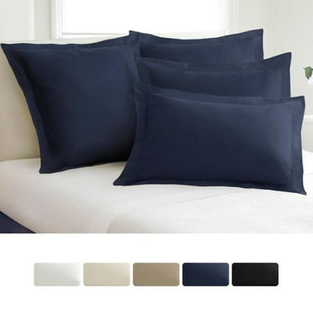 Cotton Blend Poplin Tailored Decorative Pillow Shams (Pack Of 2) King - White Coupons