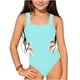 thumbnail image 1 of Traje de baño de una pieza para mujer, conjunto de bikini para mujer y niña, traje de baño deportivo de verano con retazos, top de poliéster para niños, 1 of 4
