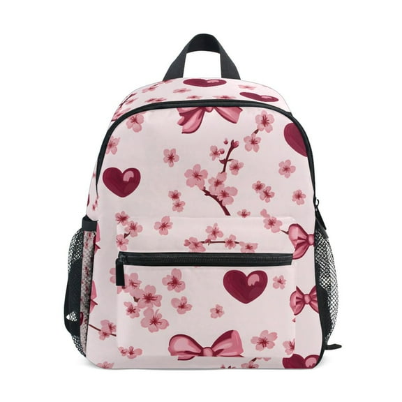 ALAZA Cherry Flower Bows School Backpack Small Bookbag Mini Bags
