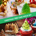 thumbnail image 5 of 3D Christmas Tree Baking Mould cake pan silicone mold,5 cavities christmas tree for bread, mousse cake,muffins,ice cubes, 5 of 5