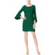 thumbnail image 2 of INC Vestido acampanado con mangas acampanadas para mujer, verde, grande I-N-C Alinear, 2 of 2