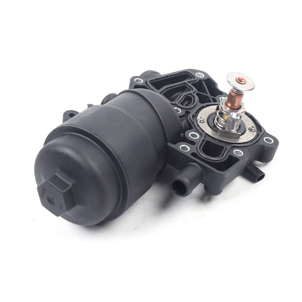 Miumaeov Engine Oil Filter Housing with Thermostat Assembly for 2013-2016 Audi A6 A7 A8 Quattro Q5 Q7 TDI 3.0L V6 059115389P
