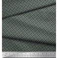 thumbnail image 3 of Soimoi Black Cotton Duck Fabric Floral Art Geometric Print Fabric by the Yard 42 Inch Wide, 3 of 3
