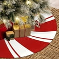 thumbnail image 4 of 1PC Christmas Tree Skirt Classic Red White Peppermint Candy Xmas Trees Skirts Base Cover Home Party Christmas Decor Carpet (1,75cm), 4 of 7