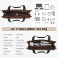 thumbnail image 3 of LOVEVOOK Laptop Bag for Women 15.6 Inch Tote Work Professional Leather Computer Briefcase Waterproof Handbag Shoulder Large Capacity Business Teacher Office Crossbody Purse, 3 of 6