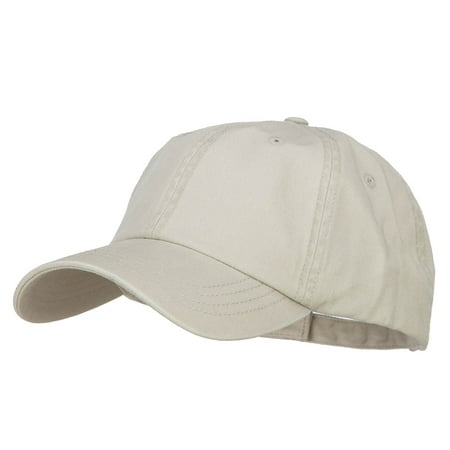 Big Size Washed Pigment Dyed Cap - Stone XL-3XL