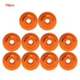 thumbnail image 1 of 10PCS/Set M4x14x5 Hand Tighten Nuts Aluminum Alloy Screw Nuts FastenersOrange, 1 of 5