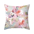 thumbnail image 1 of Coussin Instagram Fleur en Velours et Lin pour Salon Chambre Chaud, 1 of 6