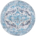 thumbnail image 2 of Rugs.com Mangata Collection Rug – 4' Round Blue Low Rug Perfect For Kitchens, Dining Rooms, 2 of 9