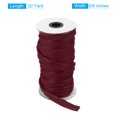 thumbnail image 2 of Uxcell 1Pcs Cinta de Piping para Costura DIY, Borde de Tela, Rojo Vino, 5/8" x 20 Yard, 2 of 7