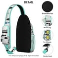 thumbnail image 3 of Crossbody Sling Backpack for Women Men Nautical Fish Repeat Shoulder Sling Crossbody Casual Chest Bag for Travel Sports Running Hiking, 3 of 6