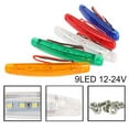 thumbnail image 4 of 1pc 24V 9 LED Auto Side Marker Indicator Lights Car External Lights Tail Light, 4 of 13
