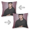 thumbnail image 2 of Nick Jonas Fundas de almohada de terciopelo con tema, regalos de funda de almohada, decoración para el hogar, cojín de lanzar, regalo de cumpleaños para fans y parejas. 50cm x 50cm., 2 of 6