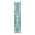 thumbnail image 3 of Unique Loom Trellis Shag Collection Area Rug - Ruth (2' 7" x 12' Runner Aqua/Ivory), 3 of 9