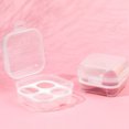 thumbnail image 2 of Makeup Egg Container Empty Transparent 4 Capacity Beauty Sponge Storage, 2 of 10