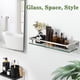 thumbnail image 2 of Estante de Vidrio para Baño Alise 41 cm de Vidrio Templado y Acero Inoxidable, 2 of 9