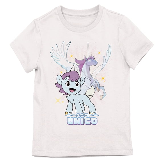 Unico: Awakening Unico Character Youth Girl White Short Sleeve Tee-Medium