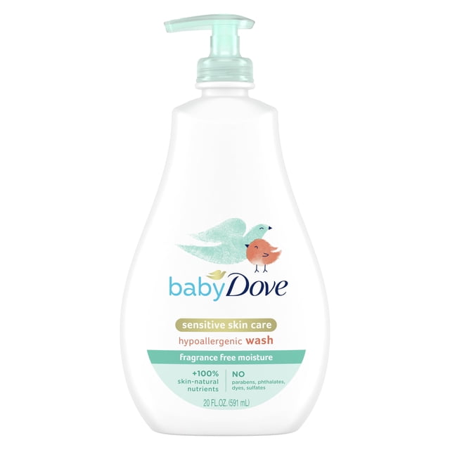 Jabón para bebés Baby Dove Sensitive Skin Care, 591 ml, sin fragancia