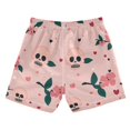 thumbnail image 2 of Valentine Flowers Skulls Hearts Boys' Swim Trunks Board Shorts Beach Pants Bathing Bottoms XS, 2 of 8