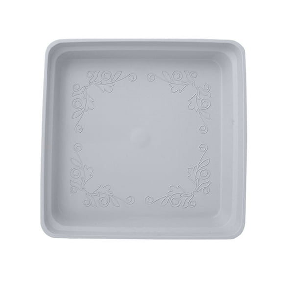 OIUR Plant Saucer Square High Density Plastic Drip Tray Indoor Outdoor Garden Pots Overwatering Prevention Saucer