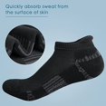 thumbnail image 4 of Ankle Athletic Running Socks Cushioned Breathable Low Cut Sports Tab Socks for Men and Women (6 Pairs), 4 of 7