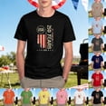 thumbnail image 5 of WEIWEN Mens 4th of July T Shirts Big and Tall Casual 250 Anniversary USA Tshirts Shirts for Men 250th American 250 Years 4th July 2026 T-Shirts Man Clothing White, XL, 5 of 5