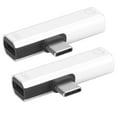 thumbnail image 4 of Type Audio Adapter,2Pcs 2 in 1 Type Audio Adapter Type Audio Cable Adapter Impressive Results, 4 of 14