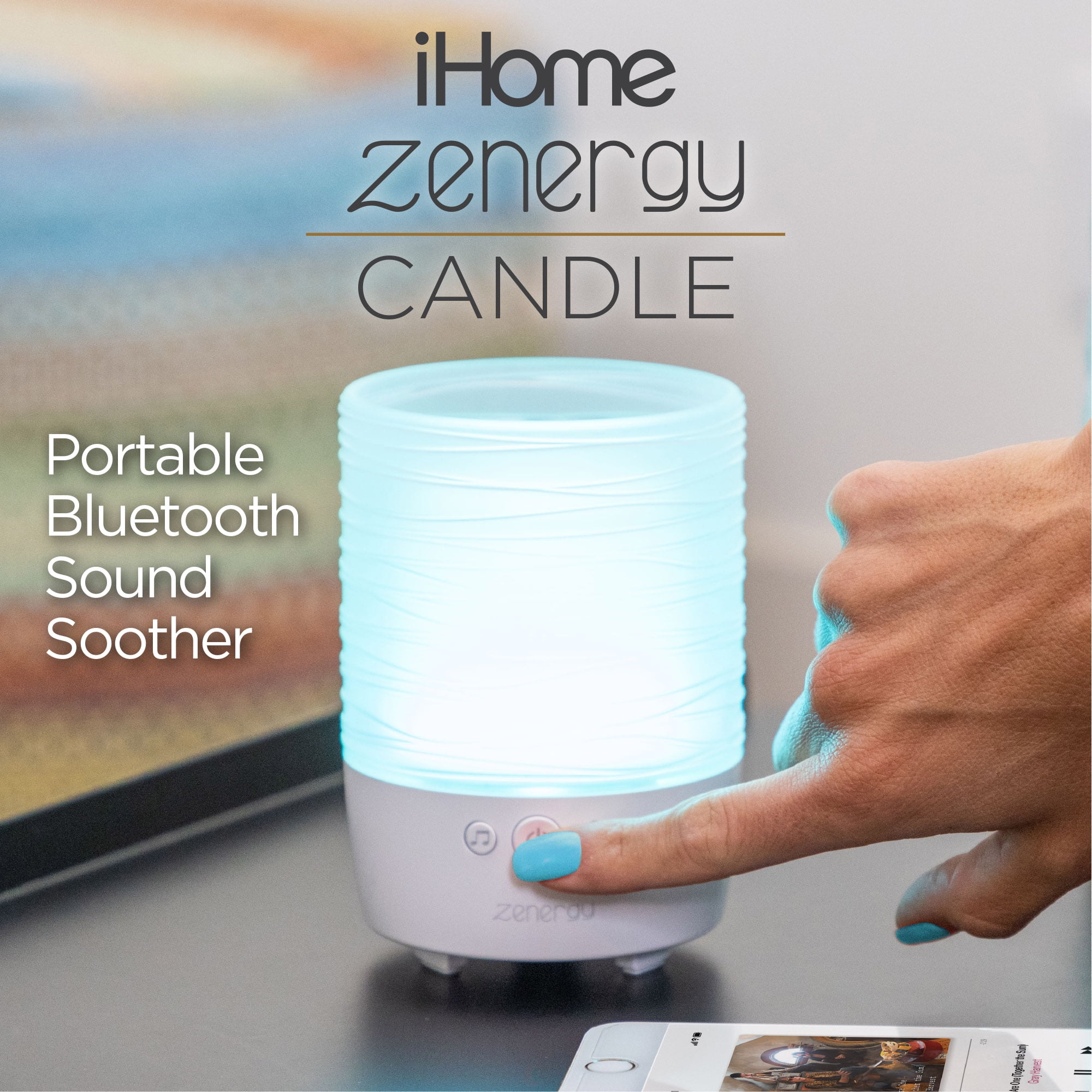 iHome Zenergy Meditative Light and Sound Therapy Candle iHome Zenergy Meditative Light and Sound Therapy Candle