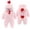 Pink, variant on BONIXOOM Children'S Clothing Set Little Girls Outfits Clothes Toddler Fashion Spring Crew Neck Tie Solid Long Sleeve Jumpsuit Gray 66