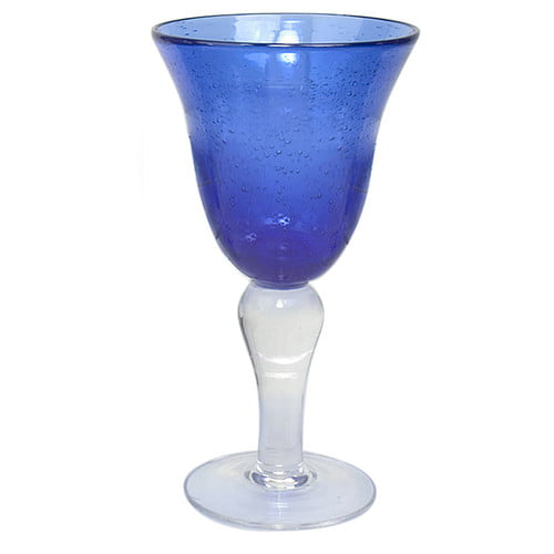 Genetic Los Angeles Blue Glasses Goblets, Drinkware 12 Ounce Water Glasses Wine Glasses Set of 6.Great for Party,Wedding