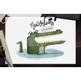 thumbnail image 3 of New Orleans, Louisiana, Alligator Watercolor (12x18 Wall Art Poster, Room Decor), 3 of 3