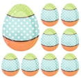 thumbnail image 1 of 18 Pcs Assiettes Jetables Assiettes en Papier Orange en Forme d'Oeuf de Pâques pour Événements de Restauration des Fêtes, 1 of 7