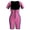 Black, variant on Women Full Body Shaper Slimming Sauna Suit Short Sleeve Corset Bodysuit Leg Waist Trimmer Zip Front Shapewear S-3XL