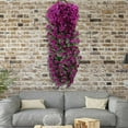 thumbnail image 6 of Clearance Under 10$! Fake Flowers Home Decor Simulated Rose Bouquets Simulated Flower Wall Hanging Baskets Decorative Landscaping Artificial Flowers Rattan Home Decor Flowers, 6 of 6