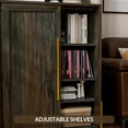 thumbnail image 4 of BELLEZE Shoe Rack for Entryway, Free Standing Storage Cabinet w/Sliding Door for Living Room and Bathroom - Dana(Brown), 4 of 7