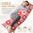 thumbnail image 5 of Gaeub Maple Leaves1 Printed Long Body Pillowcase Envelope Closure 1 Pack Wrinkle for Night Sweats - 20x54 in, 5 of 8