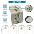 thumbnail image 6 of Green Eucalyptus Leaves Table Runner - 108 Inch Long Vintage Art Farmhouse Rustic Cotton and Linen Blended Dress Scarves Farmhouse Table Runner for Kitchen Dining, Coffee Table, 13" x 108", 6 of 8