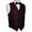 Berry, variant on Men's Formal, Prom, Wedding, Homecoming, Tuxedo Vest, Bow-Tie & Pocket Square Set in Purple Paisley - M