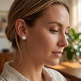 thumbnail image 5 of Rosec Jewels Lab Grown Diamond Solitaire Stud Earrings - with Screw Back - IGI Certified - E-VS1 Quality - Ready to Gift, 925 Sterling Silver, 5 of 8