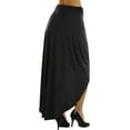 thumbnail image 3 of ToBeInStyle Women's High-Low Maxi Skirt, 3 of 3