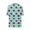 thumbnail image 5 of ATENAR T Shirts for Women Short Sleeve Casual Shirts for Women V Neck Tee Sky Blue L, 5 of 6