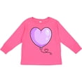 thumbnail image 3 of Inktastic Purple Balloon Heart Boys or Girls Long Sleeve Toddler T-Shirt, 3 of 5