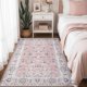 thumbnail image 1 of Alfombra ULTSOFE Lavable Vintage Floral Rosa 90x150 cm, 1 of 7