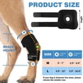 thumbnail image 4 of Dog Leg Brace For Rear Hock Ankle, Canine Hind Leg Joint Compression Wrap For Torn Acl, Injury And Sprain Protection, 4 of 4