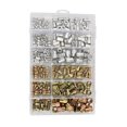 thumbnail image 3 of Threaded Insert Nuts Zinc Plated Rivet Nuts Flat Head Rivet Nut 300 Pcs Rivet Nut Kit M3 M4 M5 M6 M8 M10 Color Zinc Plated And Aluminum Flat Head Threaded Insert Nuts, 3 of 8