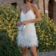 thumbnail image 1 of Vestidos de Fiesta Elegantes para mujer estilo elegante sin espalda traje de fiesta de cóctel Ygjytge Blanco T L para Mujer, 1 of 8